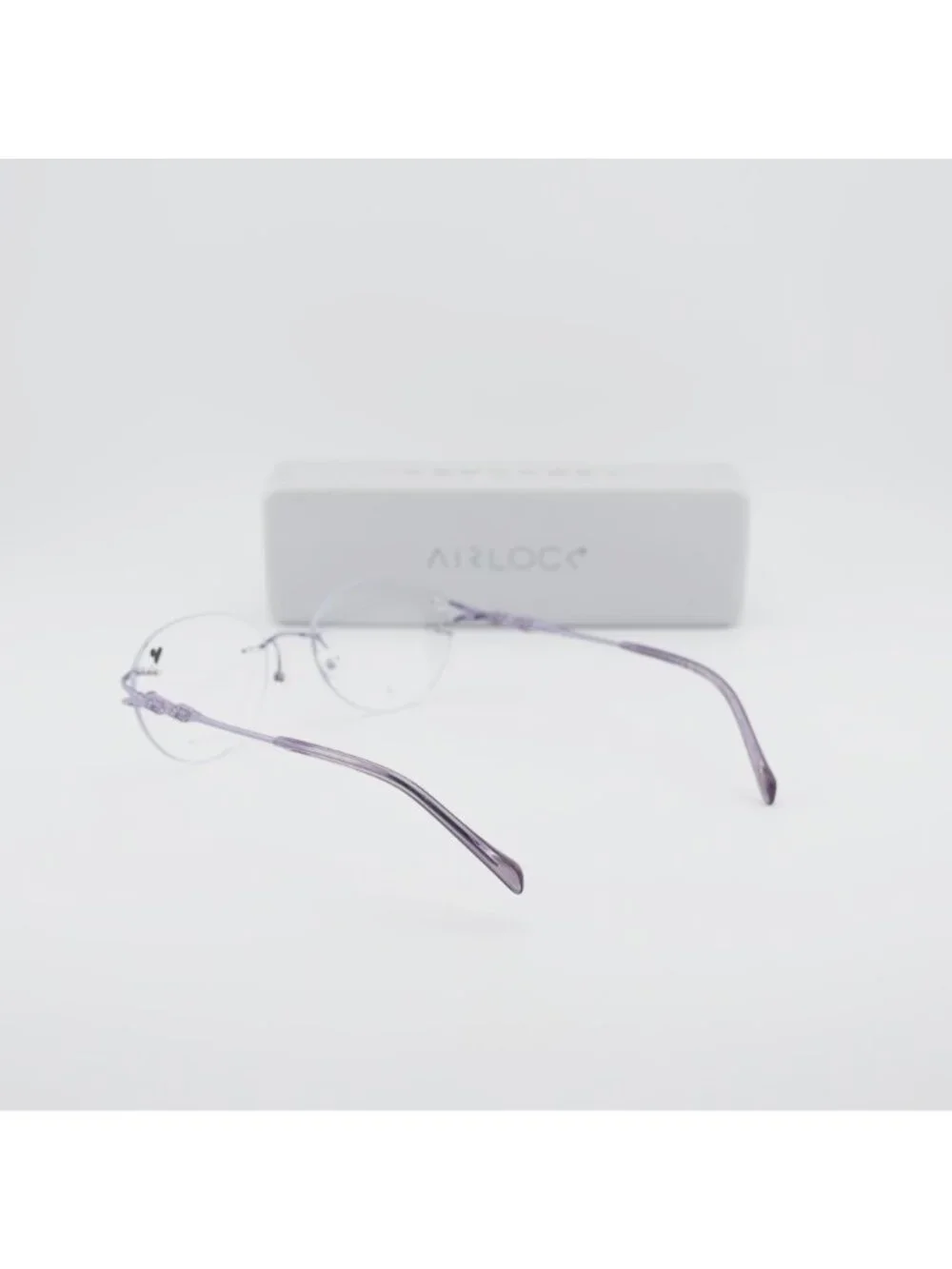 AIRLOCK JADE 202 532 Rimless Cat Eye Eyeglasses 52mm – Lilac